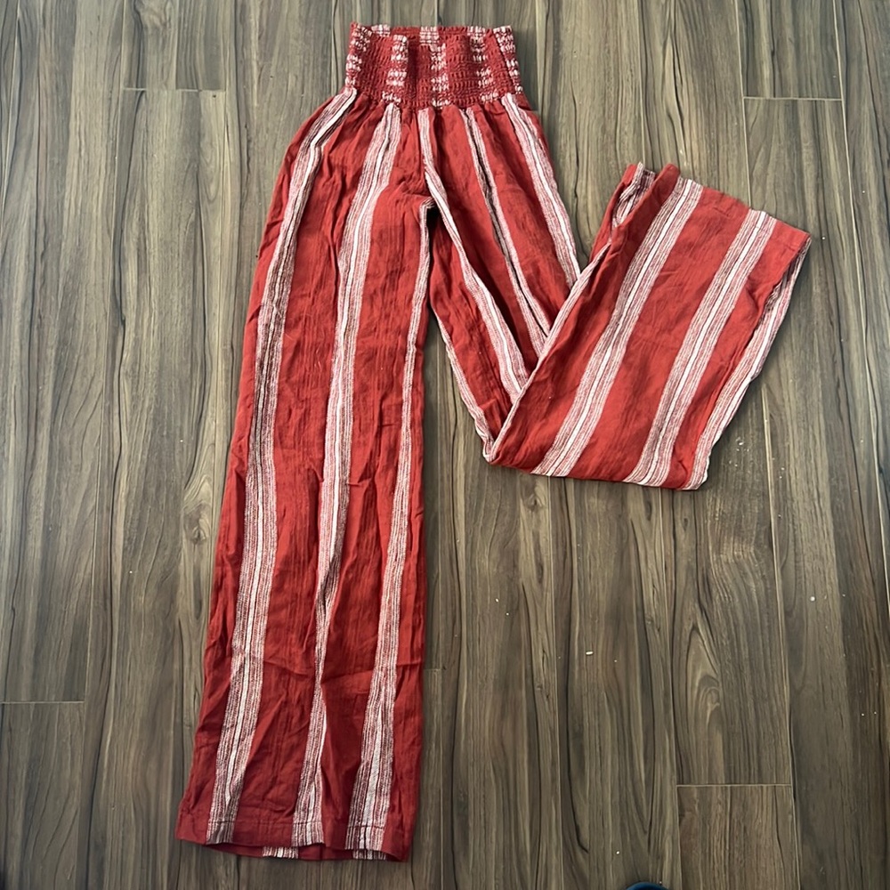 Flared lightweight pants